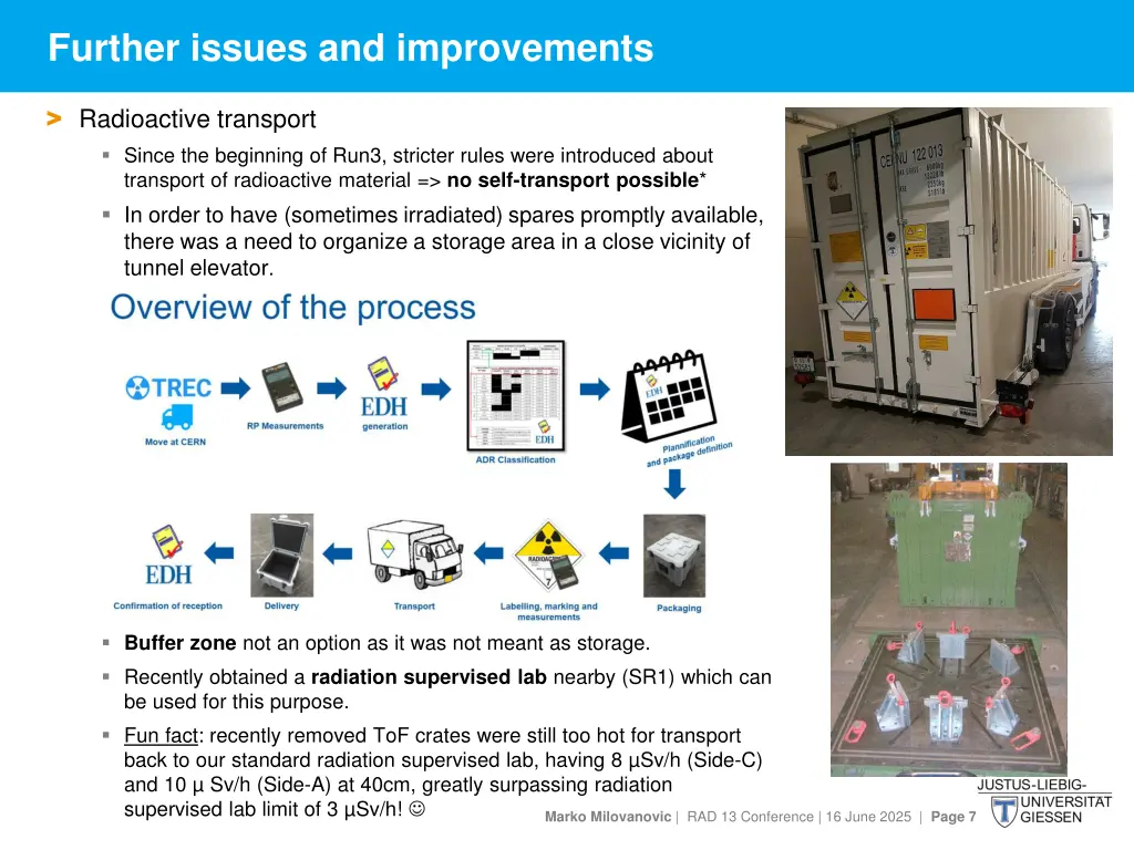 further issues and improvements