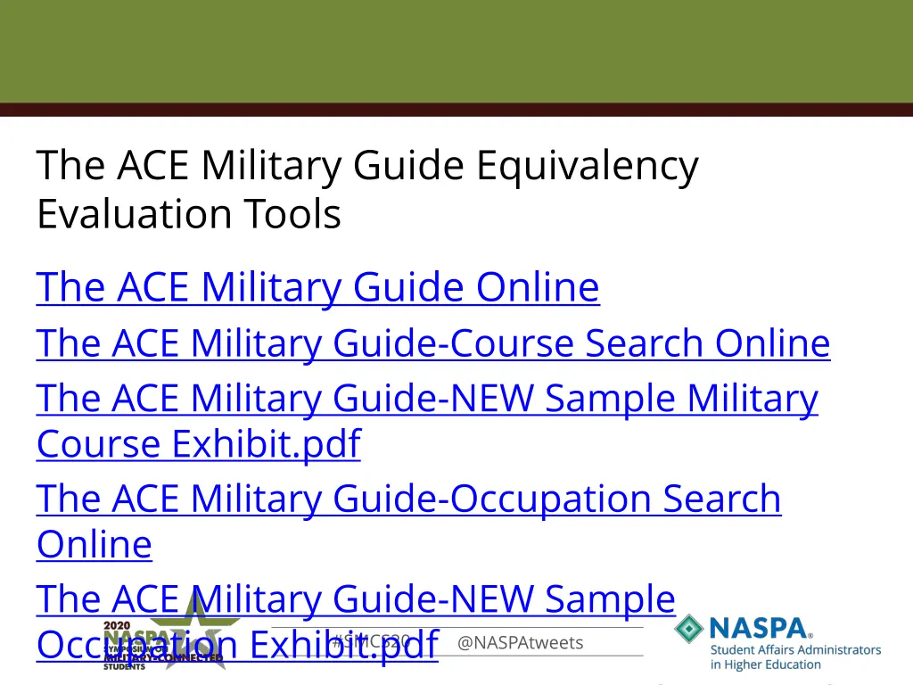 the ace military guide equivalency evaluation