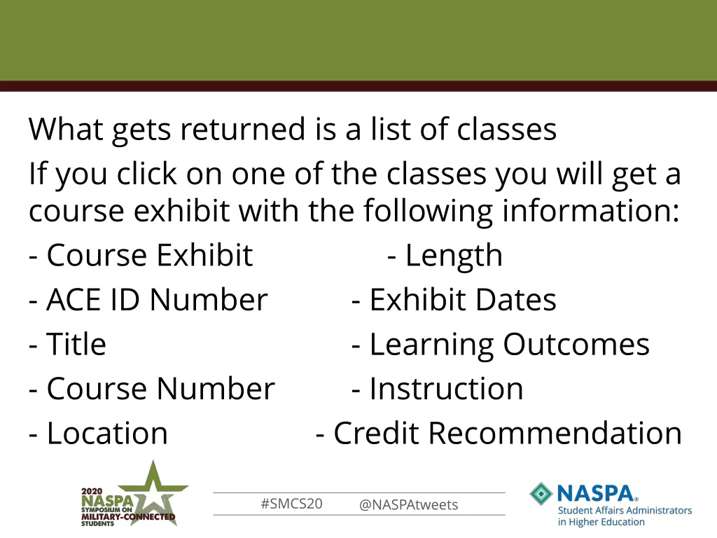 what gets returned is a list of classes