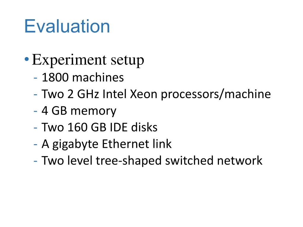 evaluation
