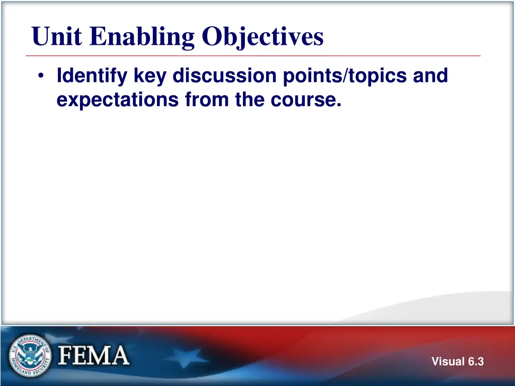 unit enabling objectives