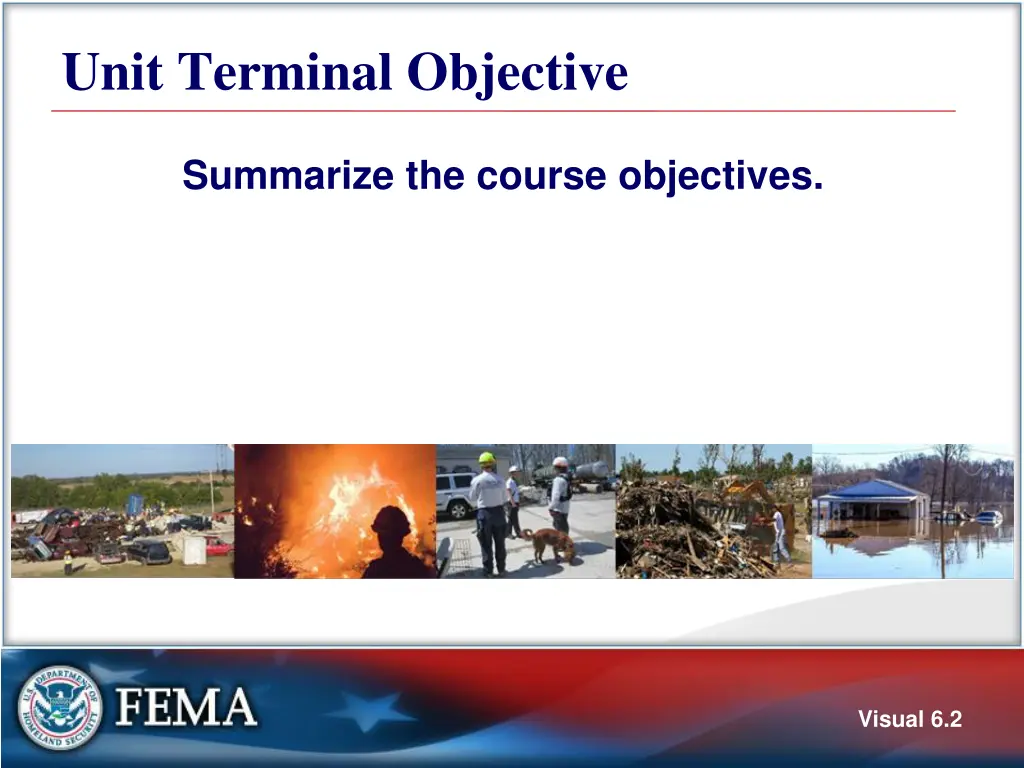 unit terminal objective