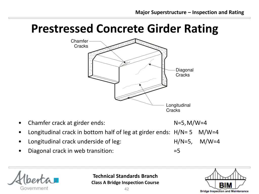 major superstructure inspection and rating 41
