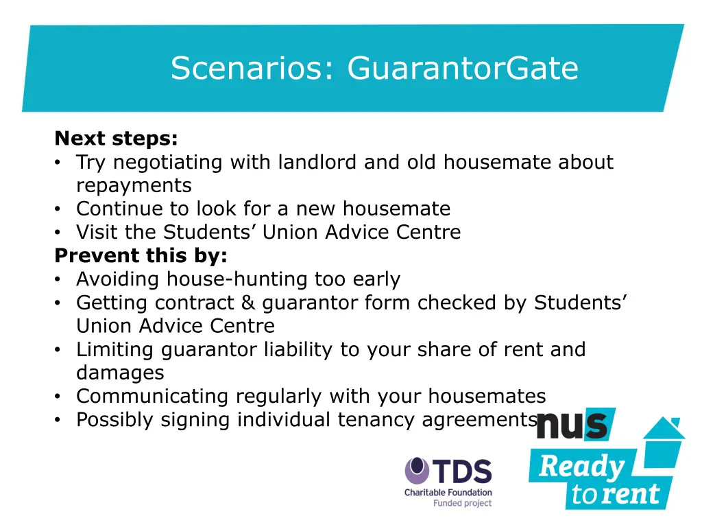 scenarios guarantorgate