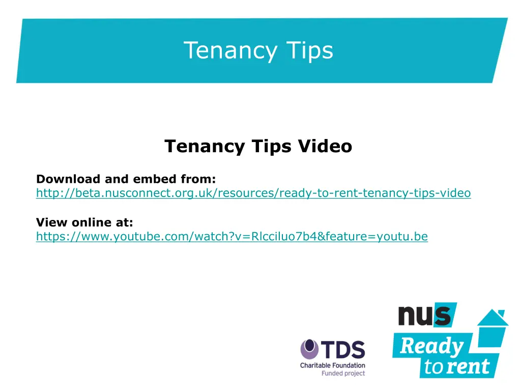 tenancy tips