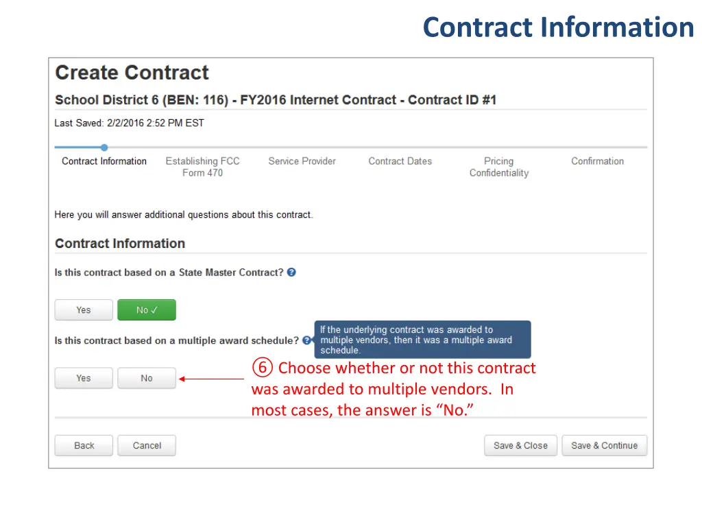 contract information 8