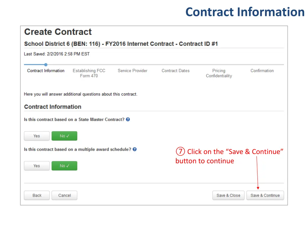 contract information 9