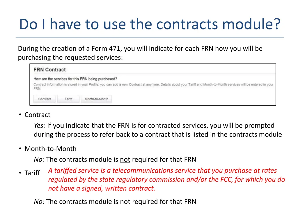 do i have to use the contracts module