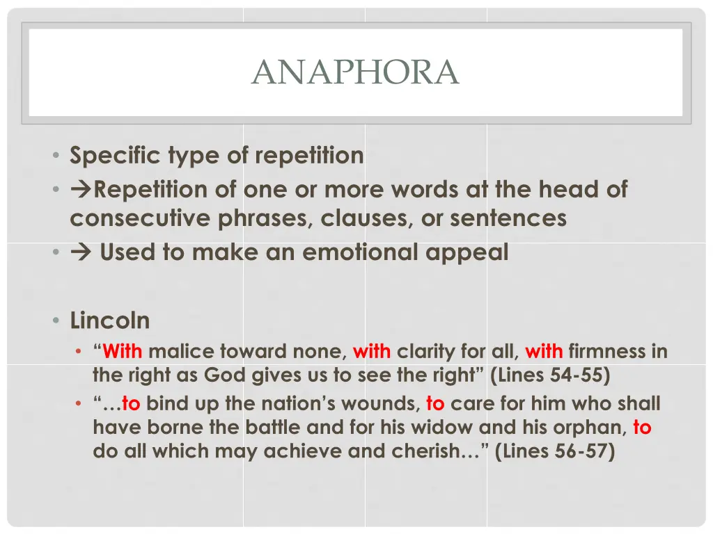 anaphora