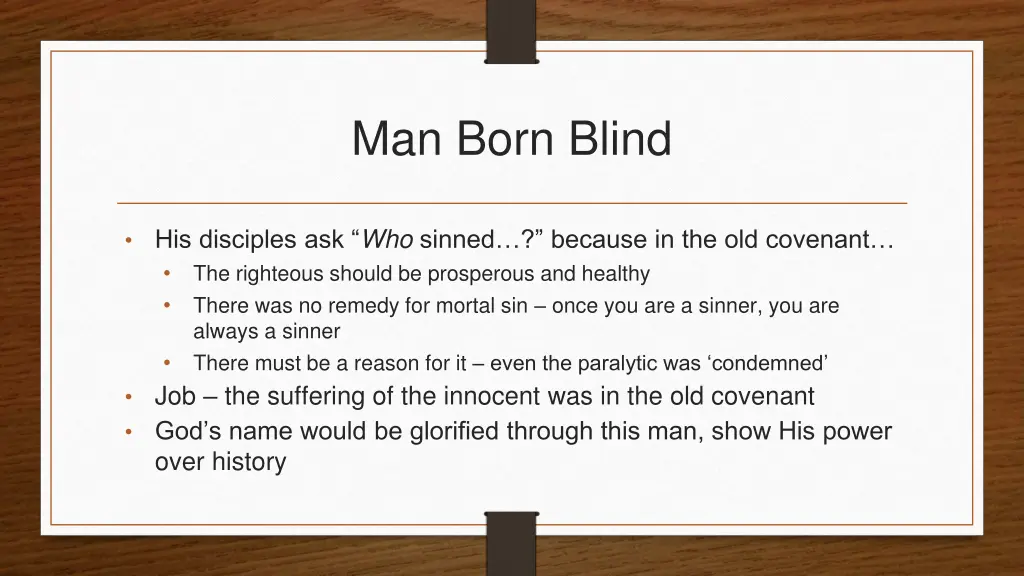 man born blind