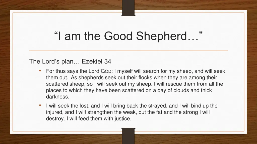 i am the good shepherd 1