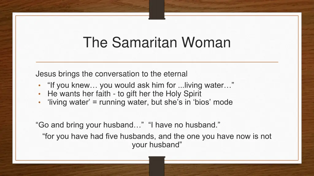 the samaritan woman 1