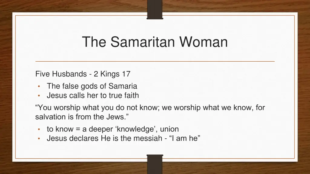 the samaritan woman 2