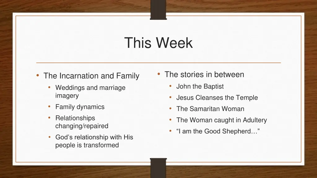 this week