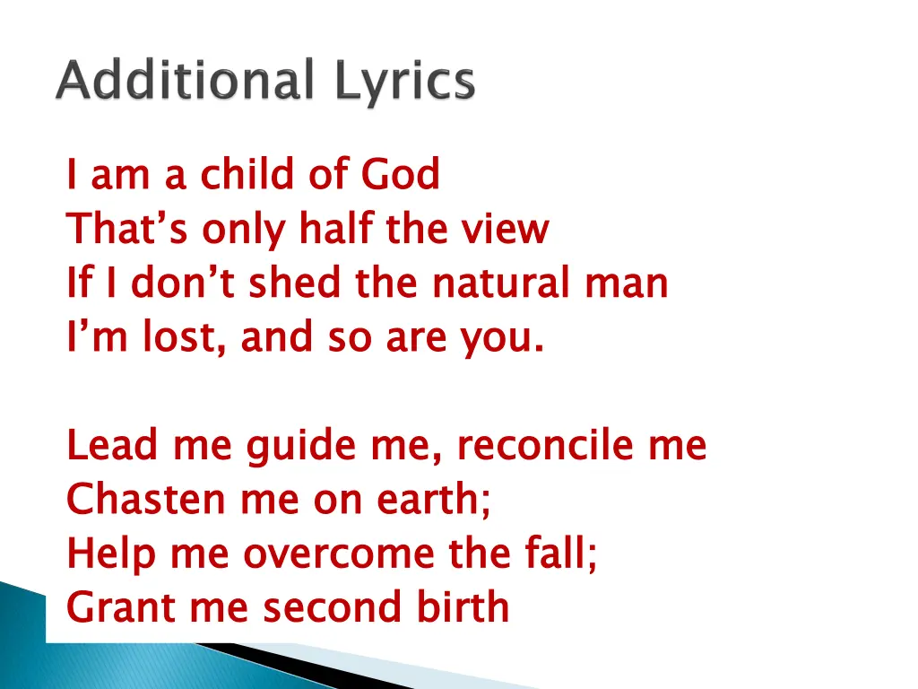 i am a child of god that s only half the view