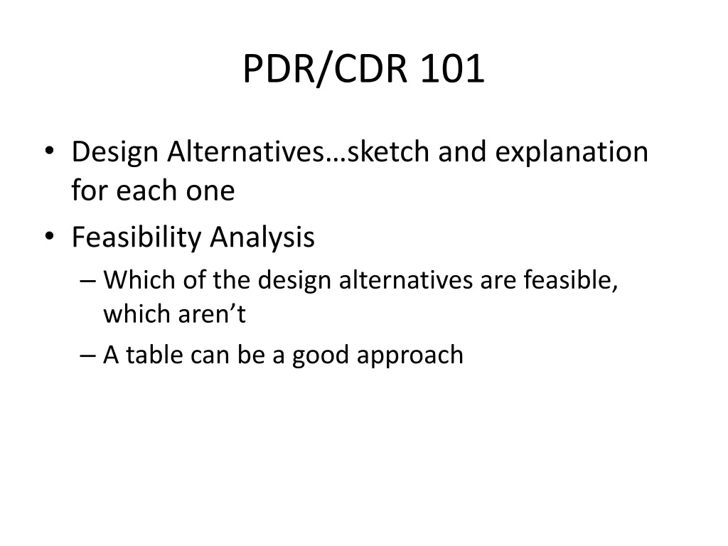 pdr cdr 101 6