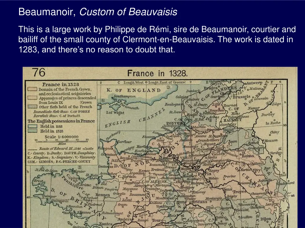 beaumanoir custom of beauvaisis