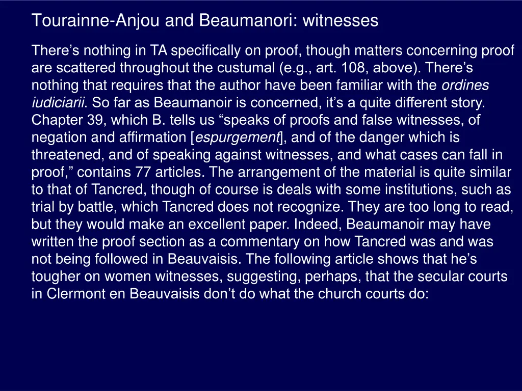 tourainne anjou and beaumanori witnesses