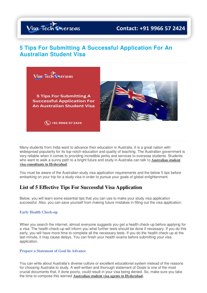 5 tips for submitting a successful application