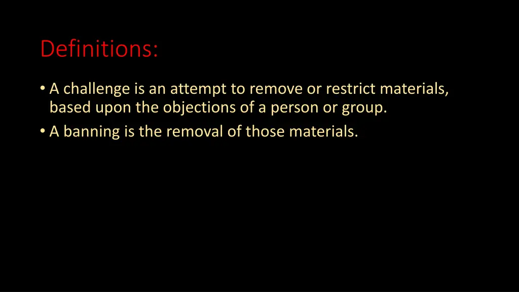 definitions