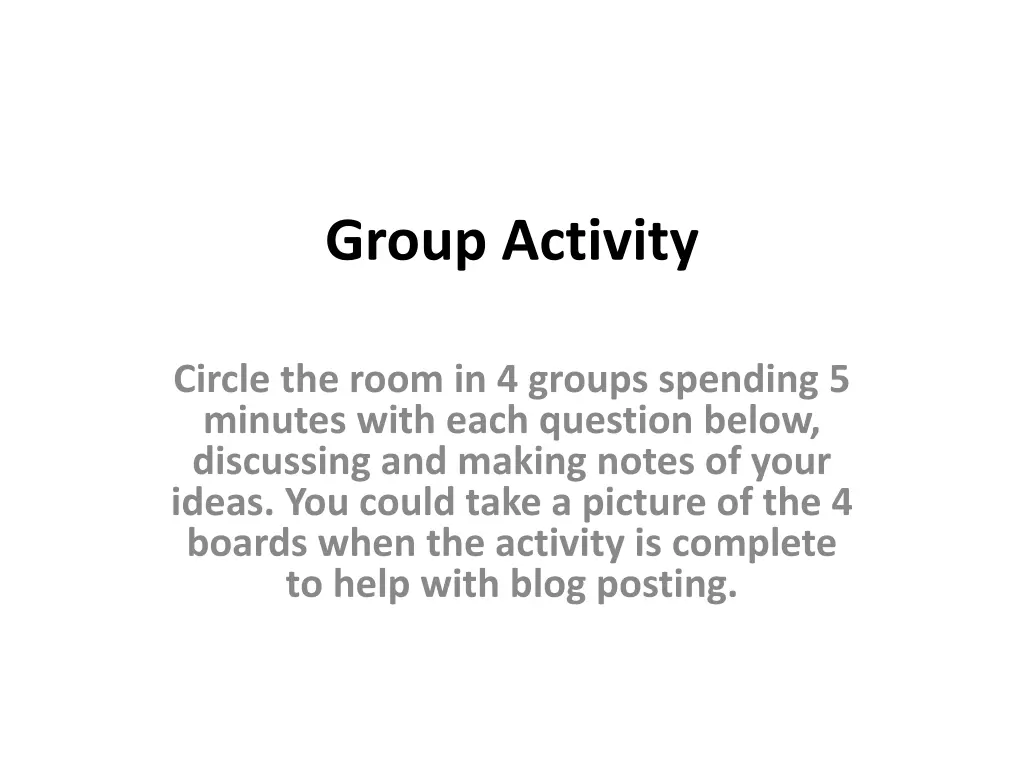 group activity