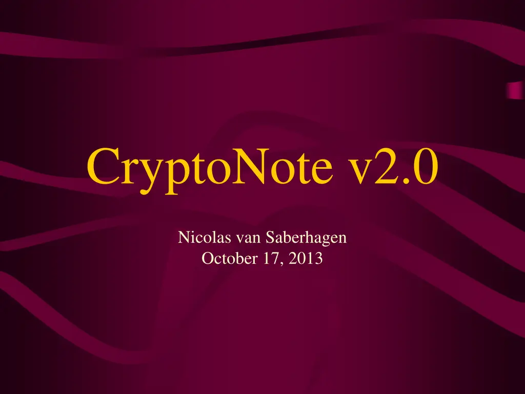 cryptonote v2 0