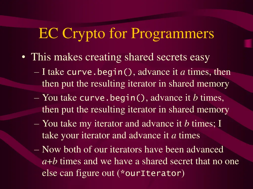 ec crypto for programmers 1