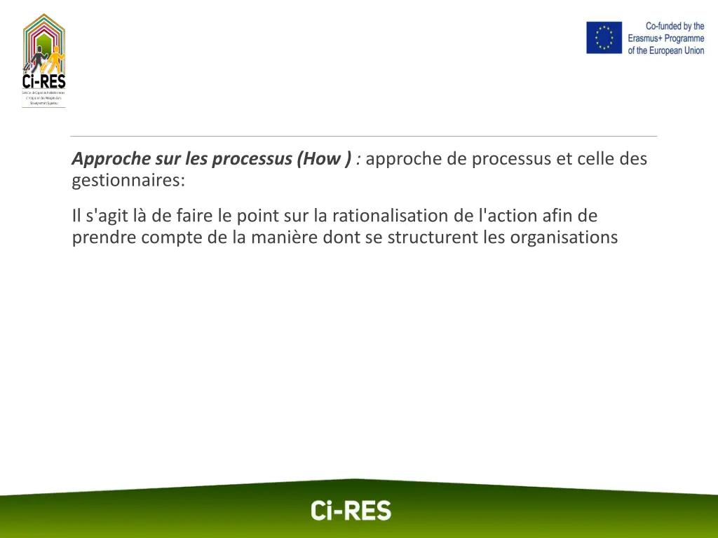 approche sur les processus how approche