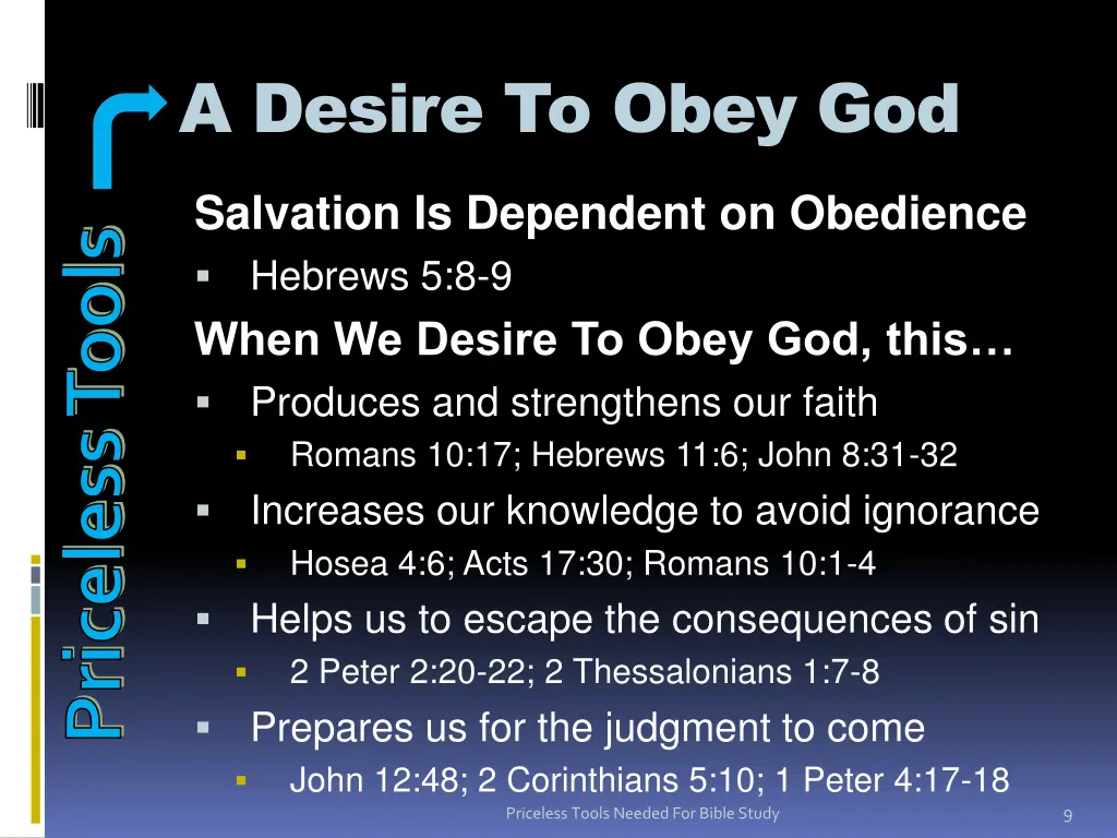 a desire to obey god