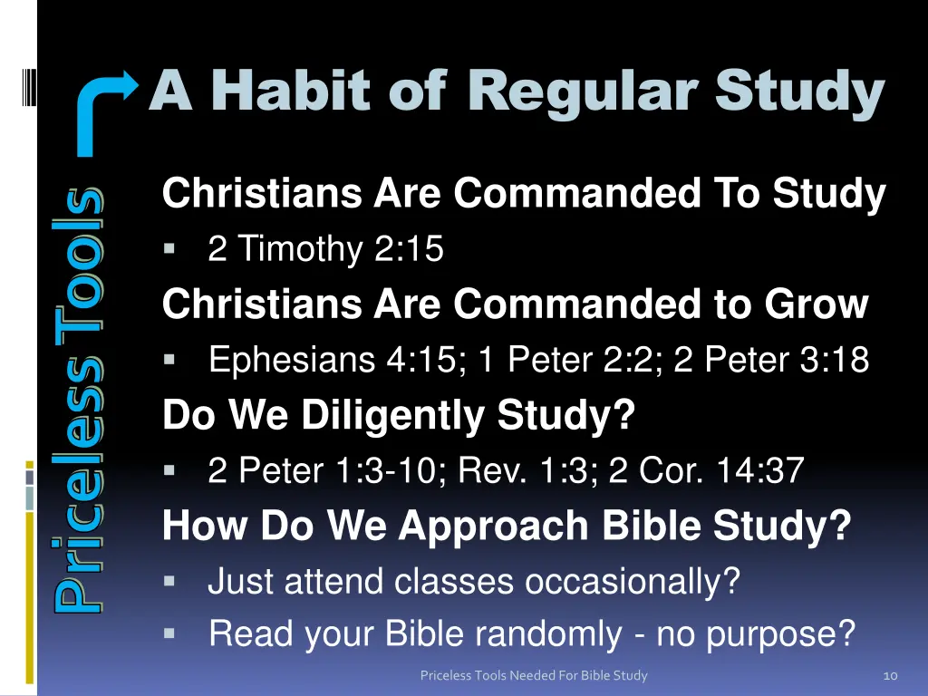 a habit of regular study