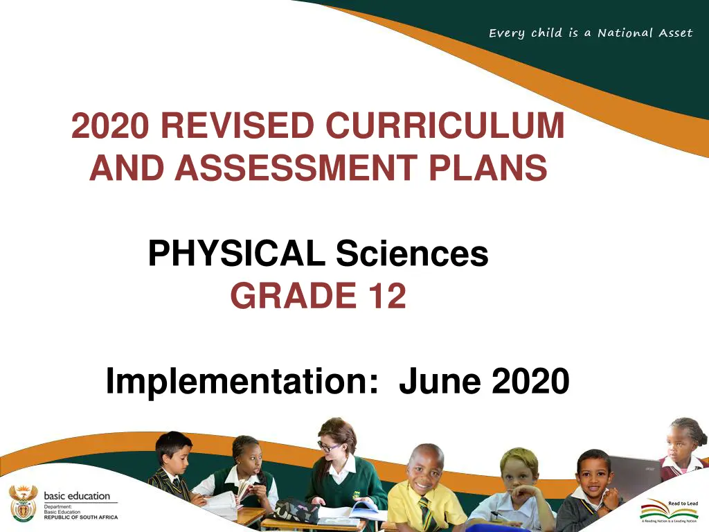 2020 revised curriculum and assessment plans