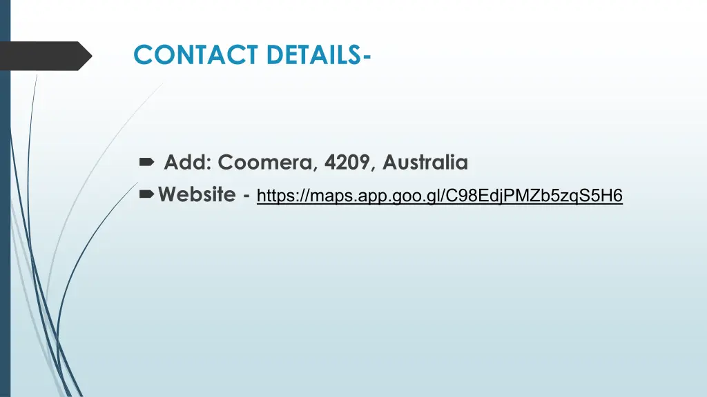 contact details