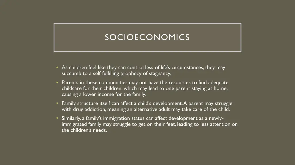 socioeconomics 1