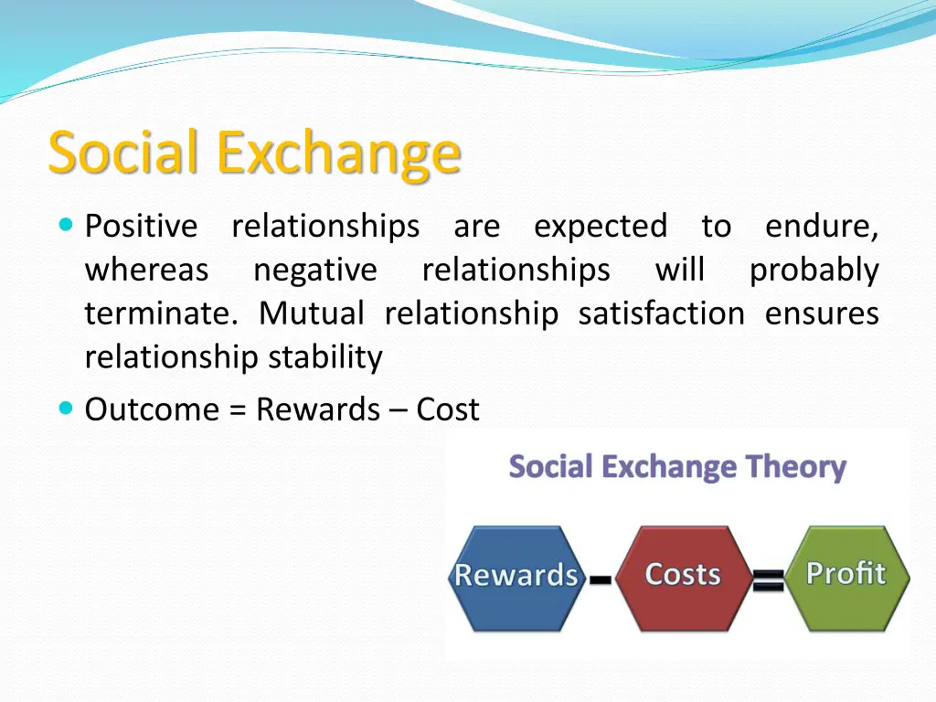 social exchange
