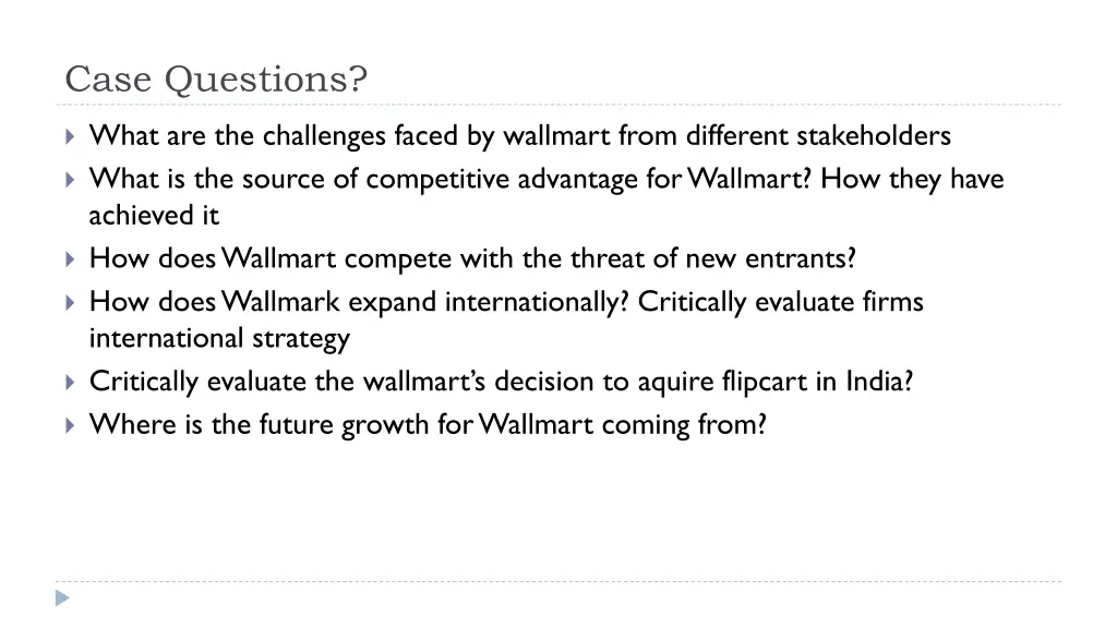 case questions