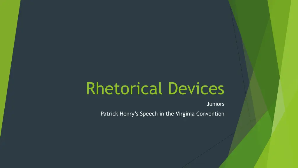 rhetorical devices