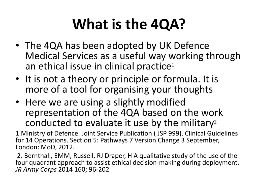 what is the 4qa