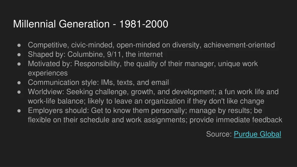 millennial generation 1981 2000