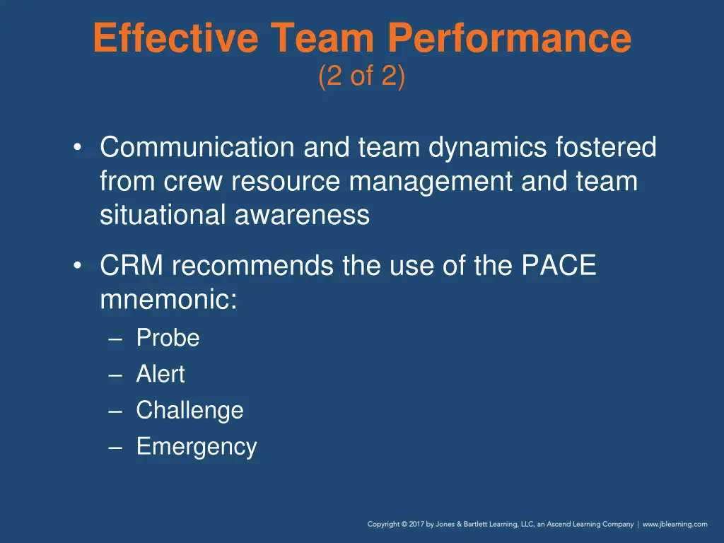 effective team performance 2 of 2