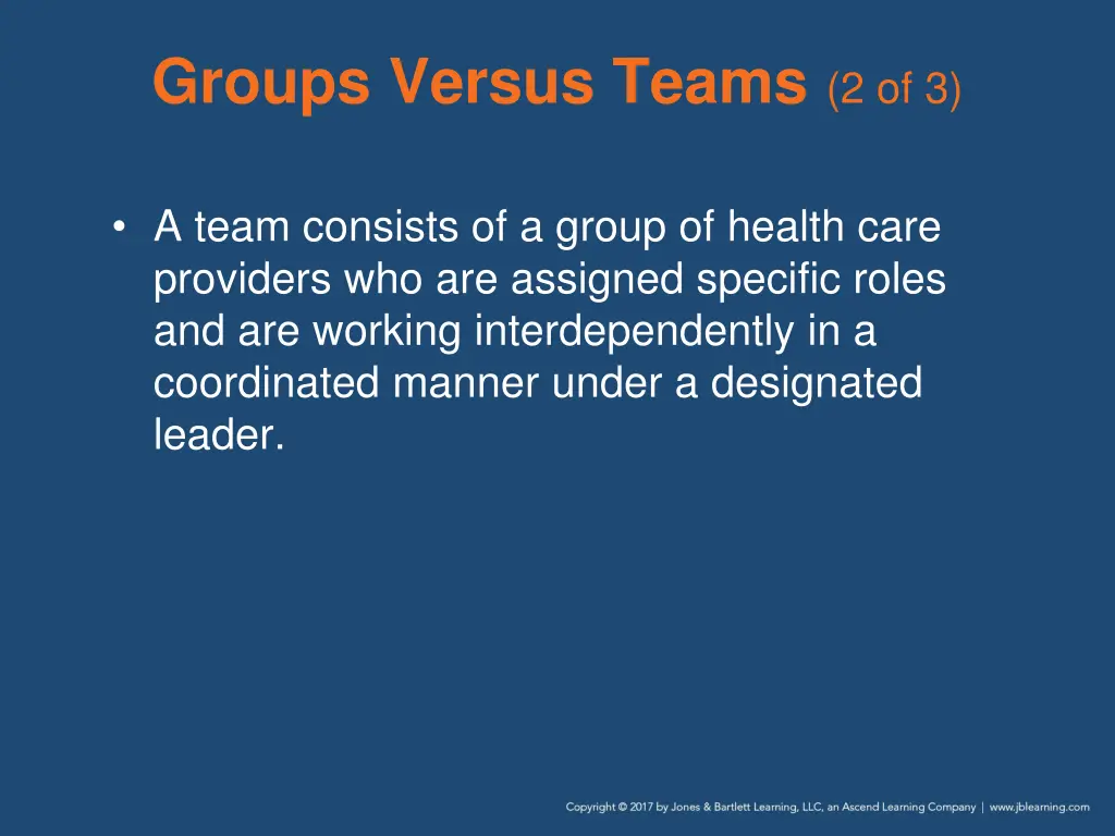 groups versus teams 2 of 3