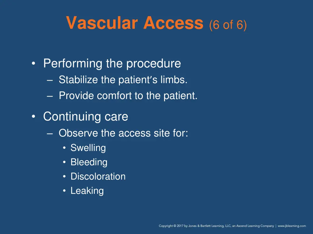 vascular access 6 of 6