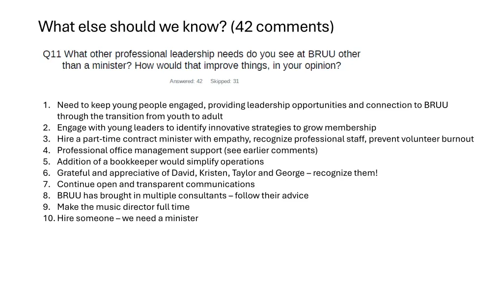 what else should we know 42 comments