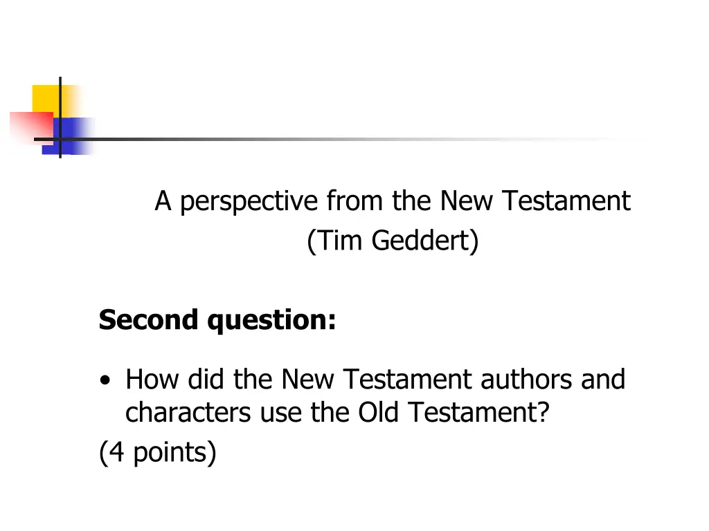 a perspective from the new testament tim geddert 1