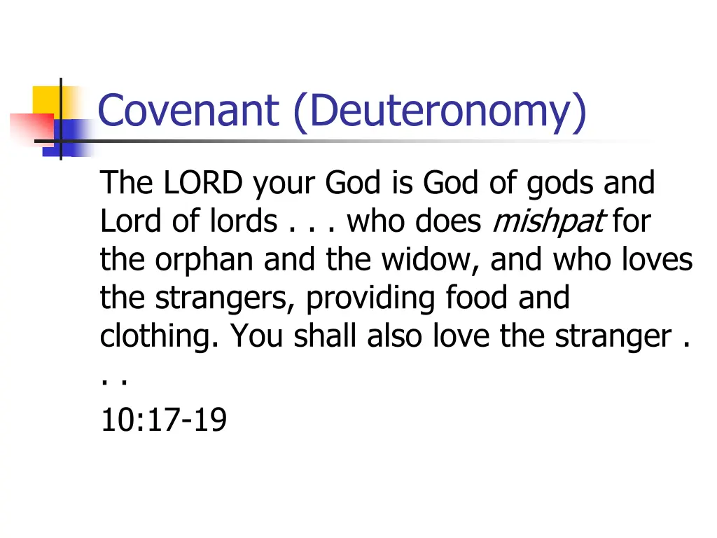 covenant deuteronomy 1