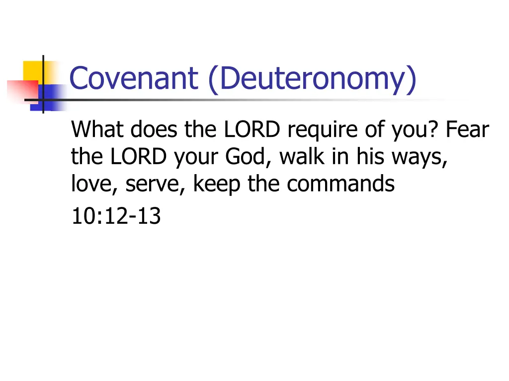 covenant deuteronomy