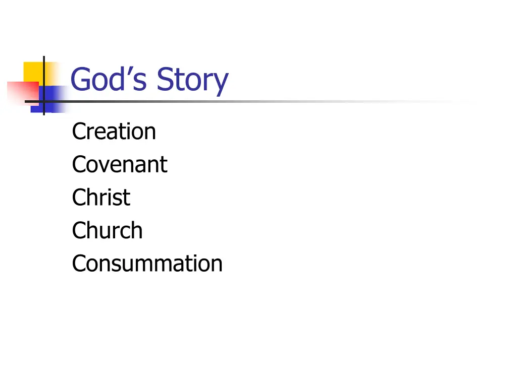 god s story