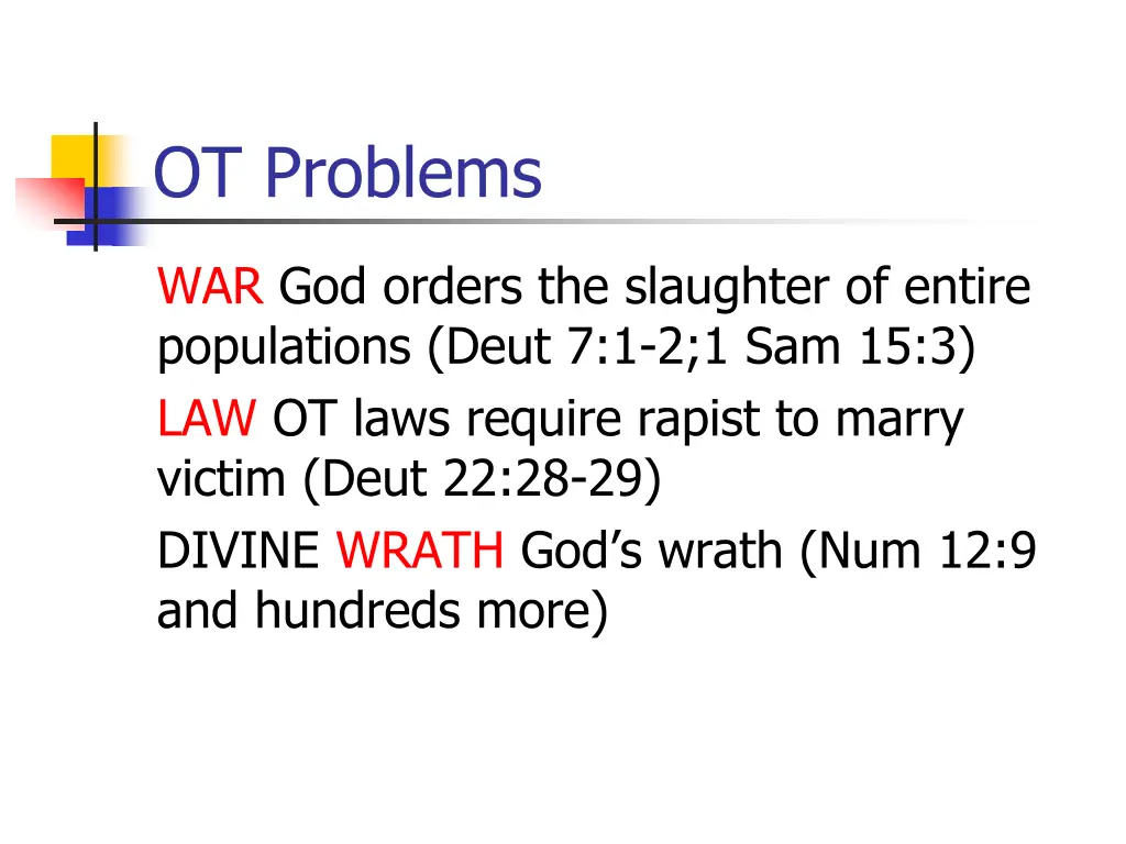 ot problems