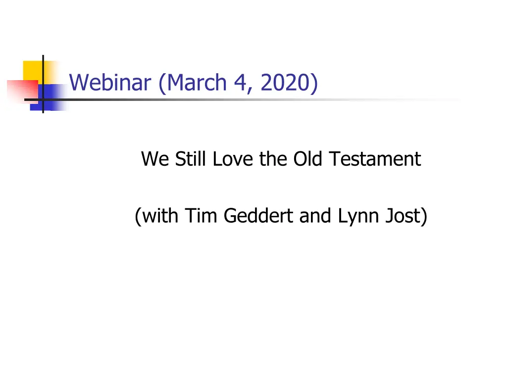 webinar march 4 2020