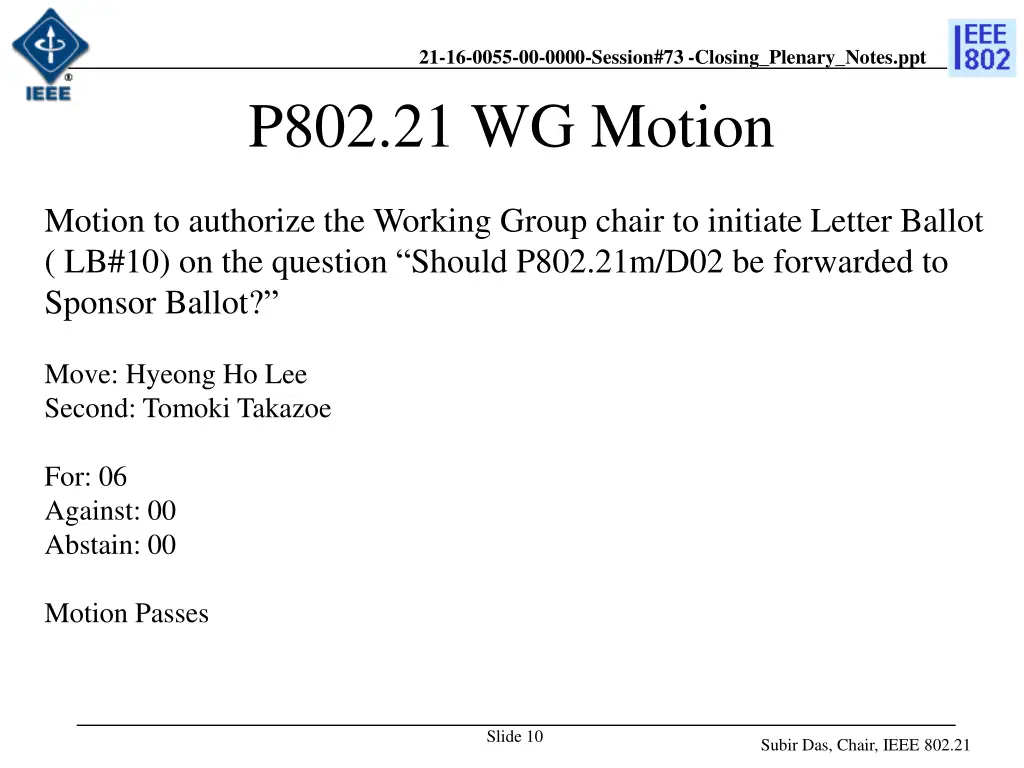 21 16 0055 00 0000 session 73 closing plenary 9
