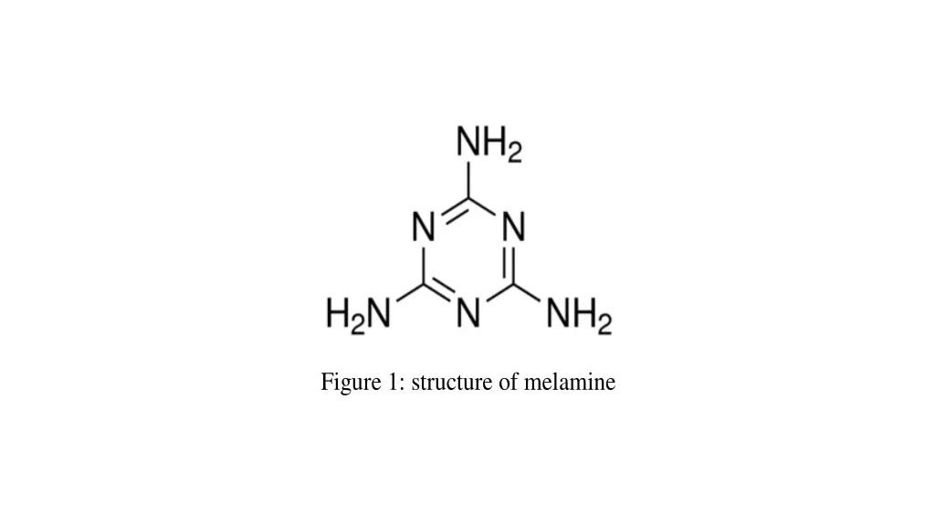 figure 1 structure of melamine